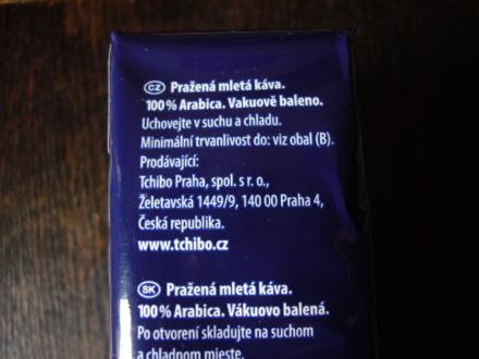 Tchibo - Privat Kaffee Guatemala Grande gemahlen 250g - výrobce
